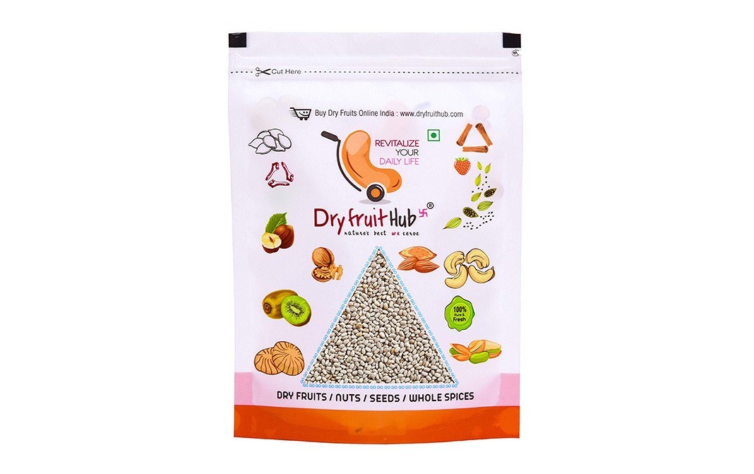 Dryfruit Hub White Chia Seeds    Pack  500 grams